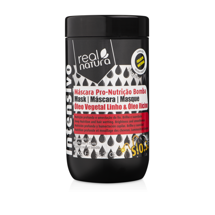 Real Natura Máscara Pro Bomba Nutrição 1Kg