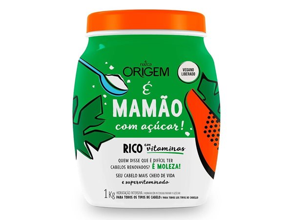 Nazca Origem Creme De Hidratação Intensiva Mamão Com Açúcar 1Kg
